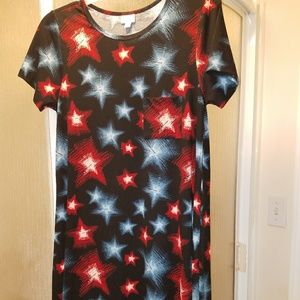 NWOT Lularoe Americana Stars L Carly